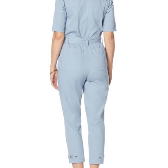 Democracy Puff Sleeve Belted Jumpsuit - Picture 6 of 8